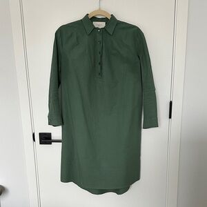 Pomander Place Green Polly Long Sleeve Dress